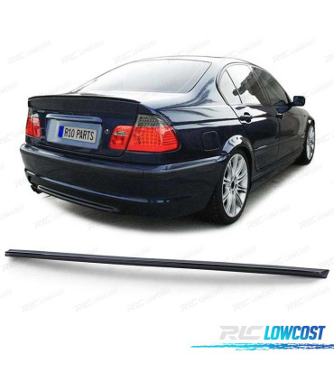 AILERON BECQUET LAME DE COFFRE BMW E46 BERLINE 98-05 LOOK M NOIR BRILLANT