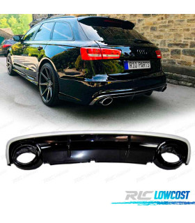 DIFFUSEUR AUDI A6 C6 BERLINE AVANT 09-12 LOOK RS6 NOIR BRILLANT