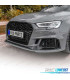 CALANDRE AUDI A3 8V 17-19 LOOK RS3 NOIR BRILLANT