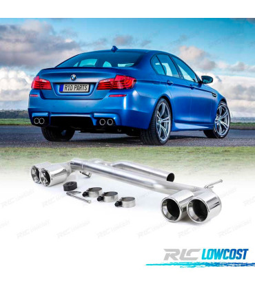 KIT SYSTÈME D'ÉCHAPPEMENT + EMBOUTS BMW F10 F11 F12 F13 LOOK M PERFORMANCE DOUBLE