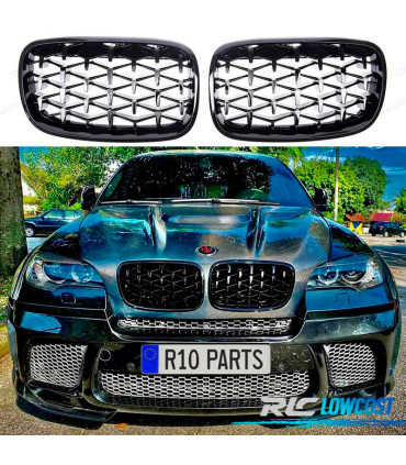 CALANDRES BMW X5 E70 X6 E71 07-14 DIAMANT NOIR