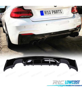DIFFUSEUR ARRIÈRE BMW F22 13-15 LOOK M PERFORMANCE NOIR BRILLANT