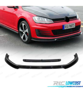 SPOILER LAME PARE-CHOCS AVANT VOLKSWAGEN VW GOLF 7 GTI NOIR