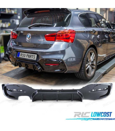 DIFFUSEUR BMW F20 F21 LCI 15-19 LOOK M PERFORMANCE NOIR BRILLANT OO---