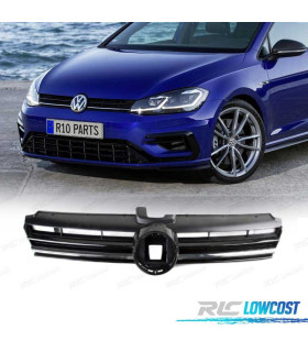 CALANDRE VOLKSWAGEN VW GOLF 7.5 17-20 ACC LOOK R NOIR CHROMÉ