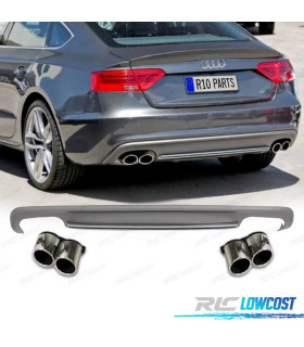 DIFFUSEUR AUDI A5 SPORTBACK 12-15 LOOK S LINE + EMBOUTS D´ÉCHAPPEMENT