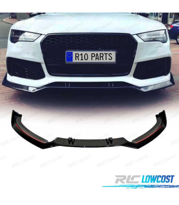 SPOILER LAME DE PARE-CHOCS AVANT AUDI A7 LOOK RS7 11-18 NOIR