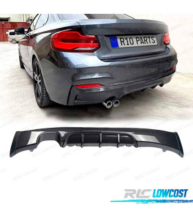 DIFFUSEUR ARRIÈRE BMW SERIE 2 F22 F23 13- LOOK M PERFORMANCE CARBONE