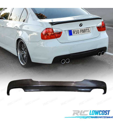 DIFFUSEUR BMW E90 E91 335I LOOK M TECH 2 SORTIES CARBONE 05-12