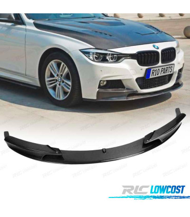 SPOILER LAME DE PARE-CHOCS AVANT BMW F30 LOOK M PERFORMANCE CARBONE