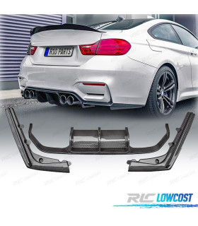 DIFFUSEUR BMW F80 F82 F83 LOOK M4 CARBONE DOUBLE