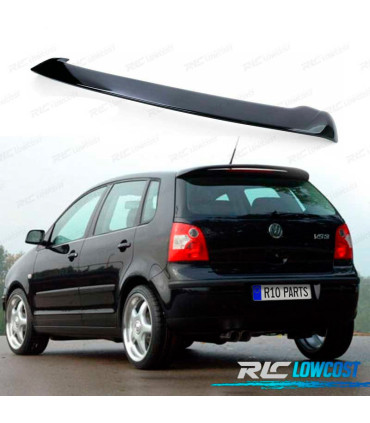 AILERON BECQUET TOIT VOLKSWAGEN VW POLO MK4 01-09 ABS NOIR BRILLANT