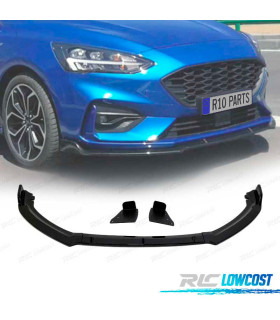 SPOILER LAME DE PARE-CHOCS AVANT FORD FOCUS 19- NOIR BRILLANT