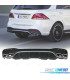 DIFFUSEUR ARRIÈRE MERCEDES GLE W166 15-19 LOOK AMG GLE63 + EMBOUTS D´ÉCHAPPEMENT
