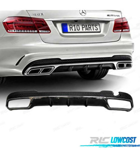 DIFFUSEUR ARRIÈRE MERCEDES W212 13-16 LOOK AMG E63 NOIR