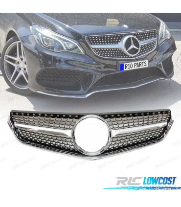 CALANDRE MERCEDES CLASSE E W207 14-16 LOOK DIAMOND CHROMÉ