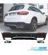 DIFFUSEUR MERCEDES CLASSE GLC X253 15-18 LOOK AMG GLC63 + EMBOUTS D´ÉCHAPPEMENT