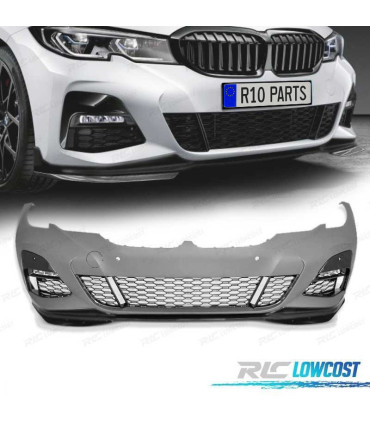 PARE-CHOCS AVANT BMW G20 G21 19-22 LOOK M PERFORMANCE LÈVRE NOIR MAT PDC