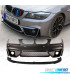 PARE CHOCS AVANT BMW E90 E91 LCI 08-12 LOOK M4 PDC GRILLES ANTIBROUILLARD + SPOILER LIP