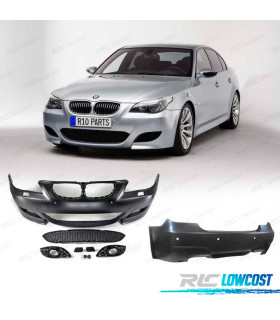 KIT CARROSSERIE BMW E60 03-07 LOOK M5 PARE CHOCS FRONTAL + ARRIÈRE