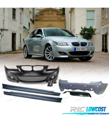 KIT CARROSSERIE BMW E60 03-07 PDC LAVE PHARES + ANTIBROUILLARD