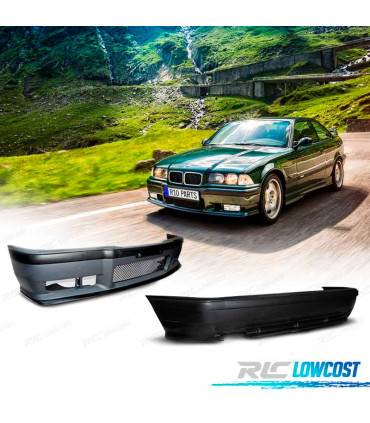 KIT CARROSSERIE BMW E36 LOOK M3 PARE-CHOCS FRONTAL + ARRIÈRE