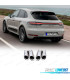 EMBOUTS D'ÉCHAPPEMENTS PORSCHE MACAN 18- LOOK GTS CHROMÉ