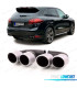 EMBOUT D'ÉCHAPPEMENT PORSCHE CAYENNE V8 GTS TURBO S 10-14 ARGENTÉ MAT