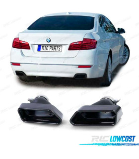 EMBOUT D'ÉCHAPPEMENT BMW F10 F11 F12 F13 LOOK V8 NOIR