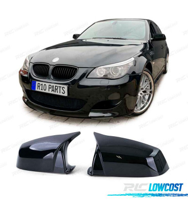 COQUES RÉTROVISEURS BMW E60 E61 LCI 07-10 LOOK M NOIR BRILLANT