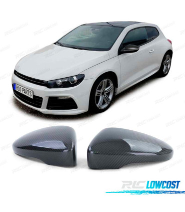 COQUES RÉTROVISEURS POUR VOLKSWAGEN VW SCIROCCO PASSAT BEETLE CARBONE