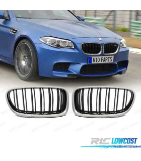CALANDRE BMW F10 F11 10-16 LOOK M5 NOIR CHROMÉ