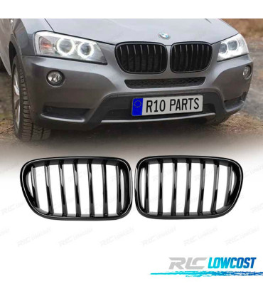 GRILLE BMW X3 F25 10-14 LOOK M PERFORMANCE NOIR BRILLANT