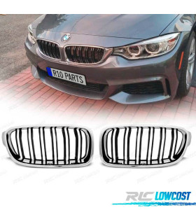CALANDRES BMW F30 F31 11-15 LOOK M3 NOIR CHROMÉ