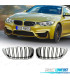 CALANDRES BMW F32 F33 F36 13-18 M4 LOOK NOIR CHROMÉ