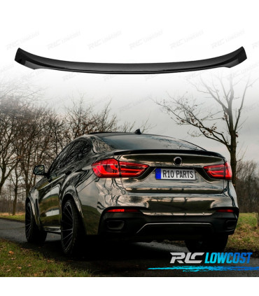 AILERON BECQUET LAME COFFRE BMW X6 F16 14-19 LOOK M PERFORMANCE NOIR BRILLANT