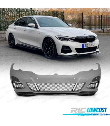 PARE CHOCS FRONTAL BMW G20 19- LOOK M PERFORMANCE PDC NOIR BRILLANT