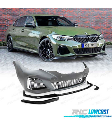 PARE CHOCS FRONTAL BMW G20 G21 19- LOOK M 340 PERFORMANCE PDC NOIR BRILLANT