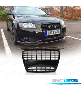 GRILLE AUDI A3 8P 8PA 05-08 LOOK S LINE NOIR BRILLANT