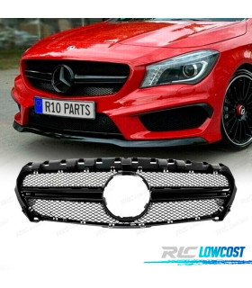 CALANDRE MERCEDES CLA W117 13-16 LOOK AMG NOIR BRILLANT