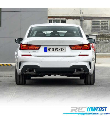 FEUX ARRIÈRE BMW SÉRIE 3 G20 19-22 LIGHT BAR OLED FULL LED DYNAMIQUES ROUGE
