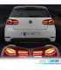 FEUX ARRIÈRE FULL LED VOLKSWAGEN VW GOLF 6 LIGHT BAR OLED DINAMIQUES ROUGE FONCE