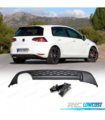 DIFFUSEUR VOLKSWAGEN GOLF 7 12-17 LOOK GTI DOUBLE SORTIE