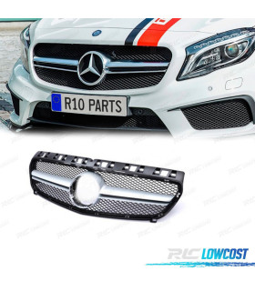 CALANDRE MERCEDES CLASSE A W176 12-15 LOOK AMG A45 CHROMÉ