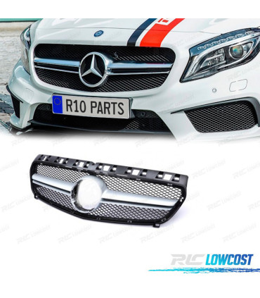CALANDRE MERCEDES CLASSE A W176 12-15 LOOK AMG A45 CHROMÉ
