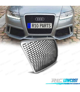 CALANDRE AUDI A6 4F 08-11 LOOK RS6 GRIS CLAIR