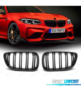 CALANDRE BMW F22 F23 LOOK M2 NOIR MAT
