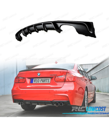 DIFFUSEUR BMW F30 F31 11-15 LOOK M PERFORMANCE DOUBLE SORTIE