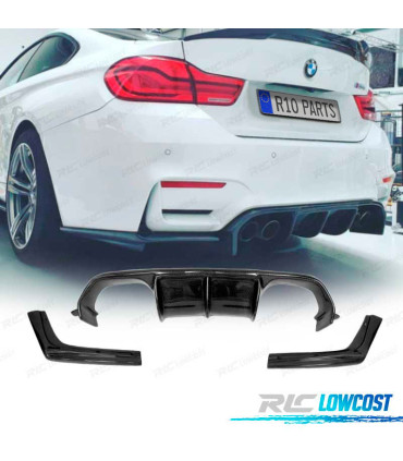DIFFUSEUR BMW F80 F82 F83 LOOK M4 CARBONE DOUBLE