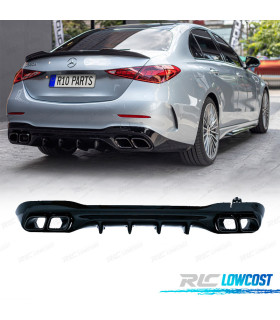 DIFFUSEUR MERCEDES W206 AMG 21- LOOK C63 + EMBOUTS D´ÉCHAPPEMENT NOIR